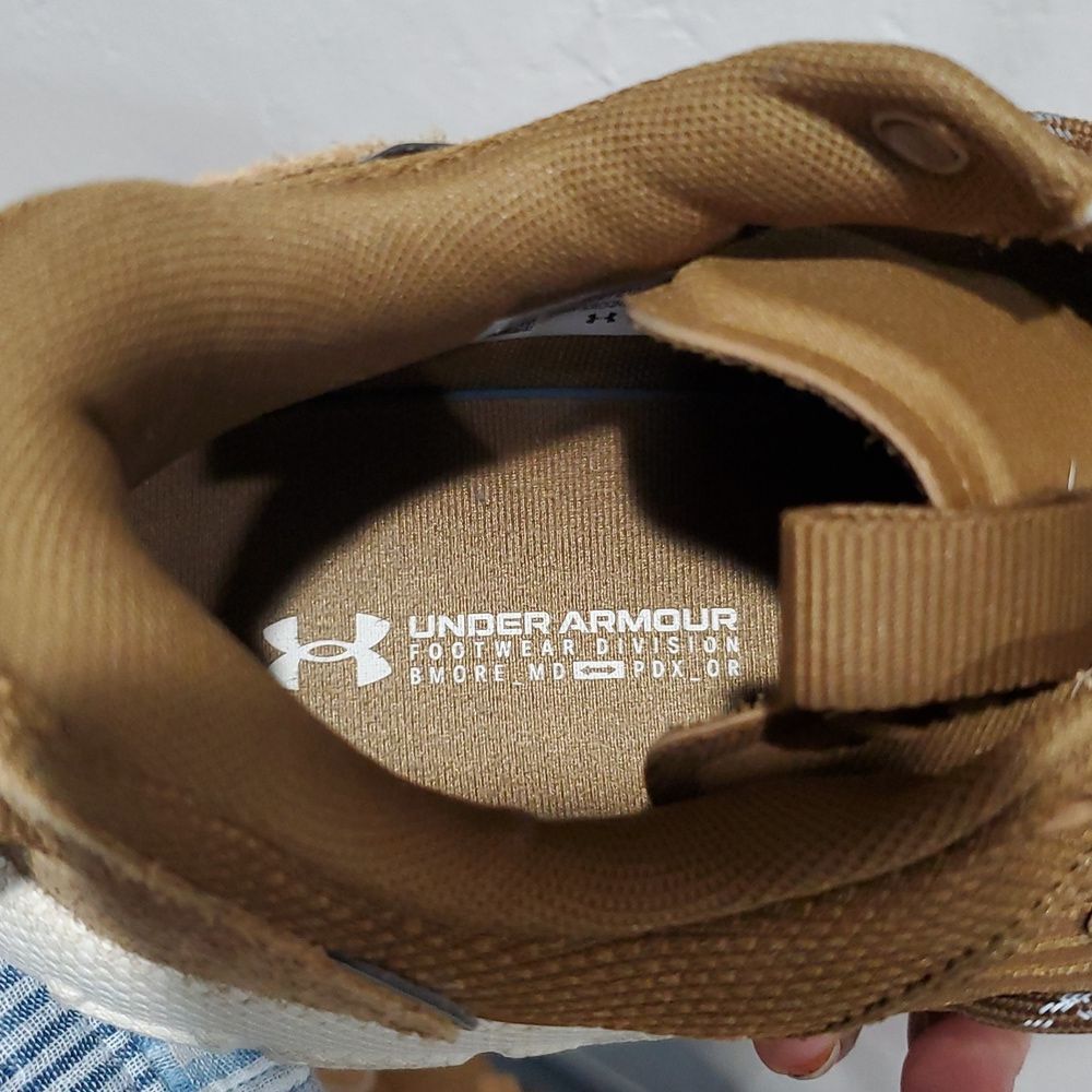 Under Armour Fat Tire Vebtire Pro HOVR Shoes In Brown Size 13 - Picture 10 of 13